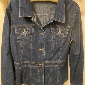 Valerie Stevens Vintage Dark Wash Denim Jean Jacket